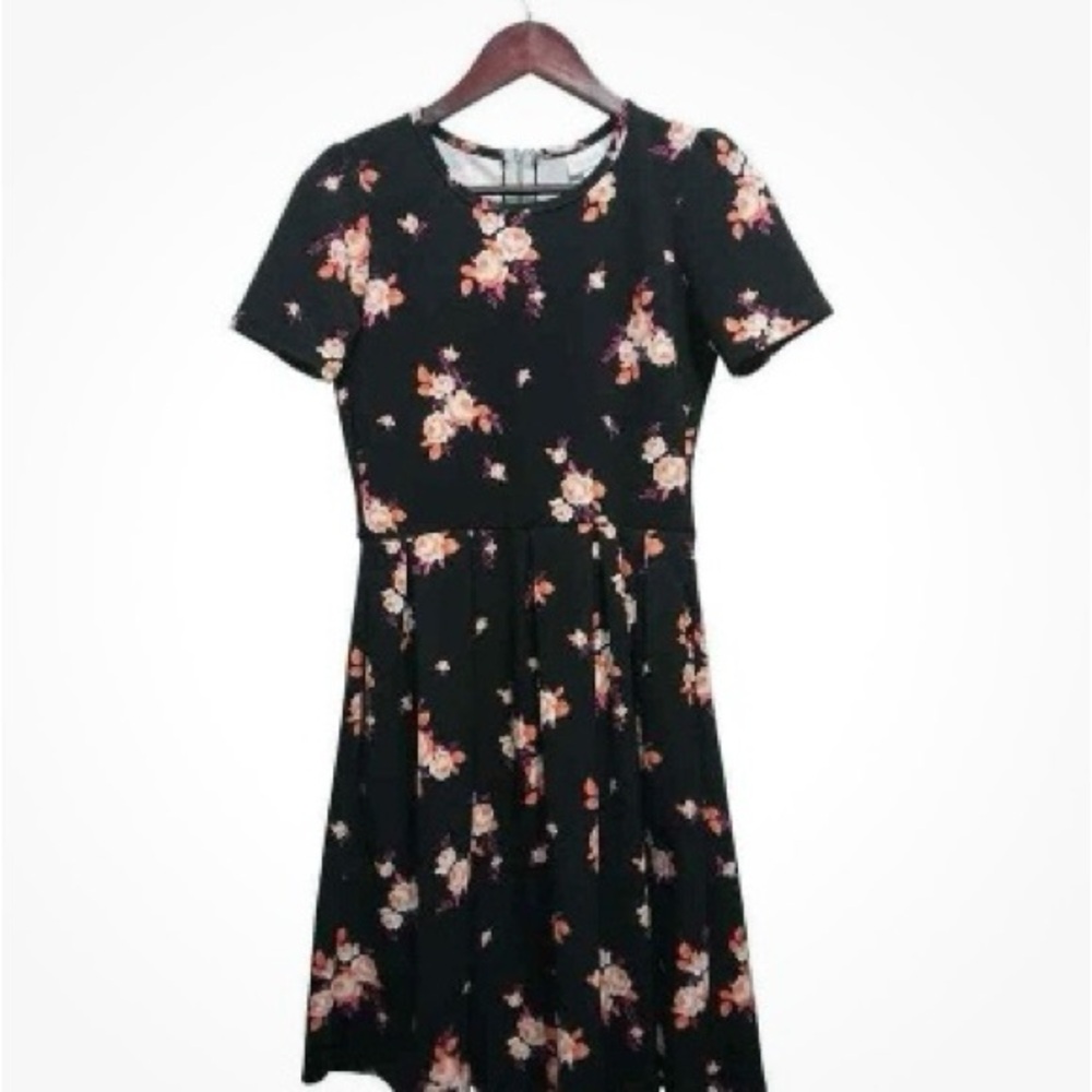LuLaRoe Black Floral Dress